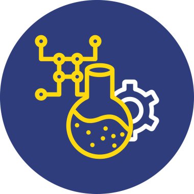 Beyni olan dişli vektör simgesi