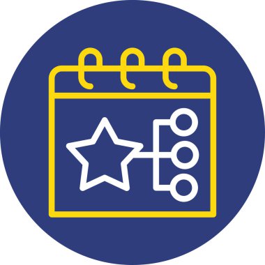 vektör Takvimi Simgesi illüstrasyonu