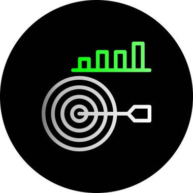 hedef simge vektör illüstrasyonu