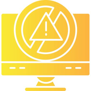 Bilgisayar. Web simgesi basit illüstrasyon