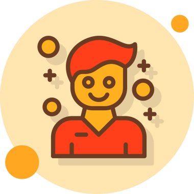 avatar erkek insanlar düz stil simgesi