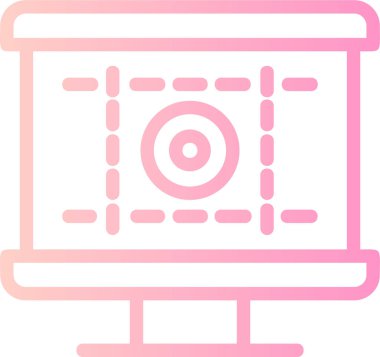 Kamera simgesi, vektör illüstrasyonu