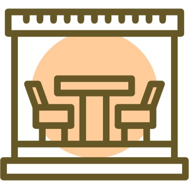 Bir takvim simgesinin vektör illüstrasyonu