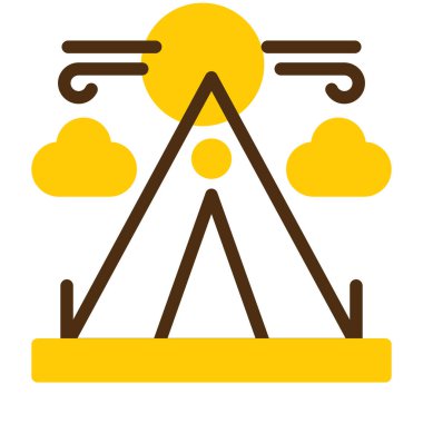 Hava durumu. Web simgesi basit illüstrasyon