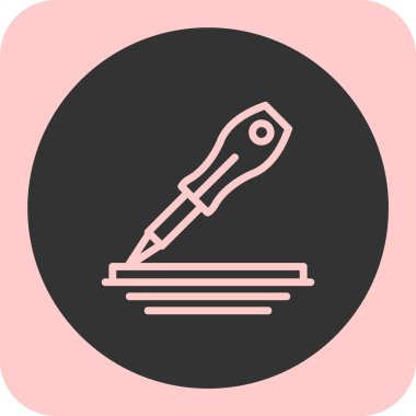 kalem simgesinin vektör illüstrasyonu