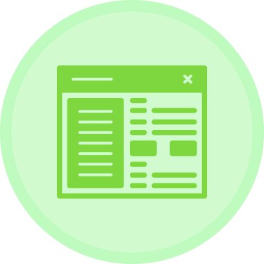 Belge. Web simgesi basit illüstrasyon