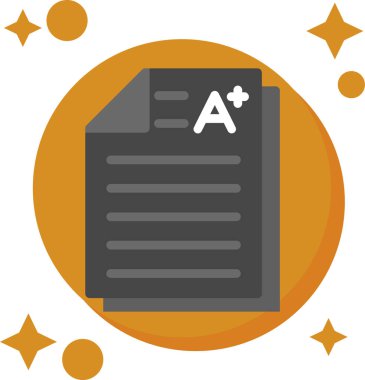 belge simgesi vektör illüstrasyonu