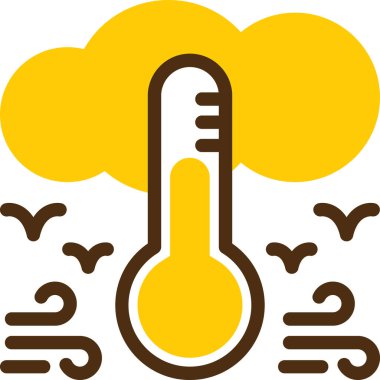 Hava durumu simgesi, vektör illüstrasyonu