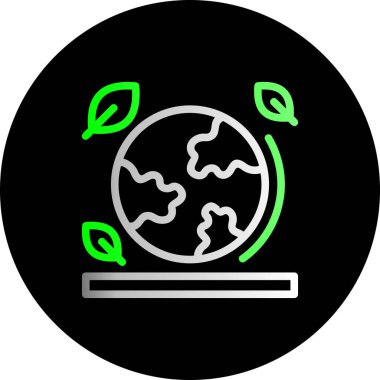 vektör ekoloji ikonu illüstrasyonu