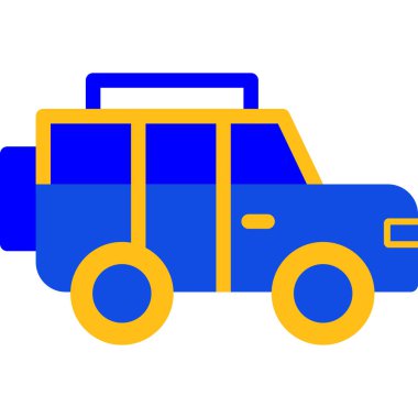 Araç. Web simgesi vektör illüstrasyonu