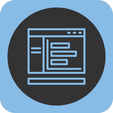 Web simgesi, haber vektör illüstrasyonu