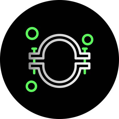 Modern b 'nin vektör illüstrasyonu eksik simgesi