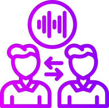 Bir grup insanın vektör çizimi