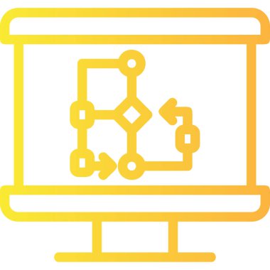 vektör ağ simgesi çizimi