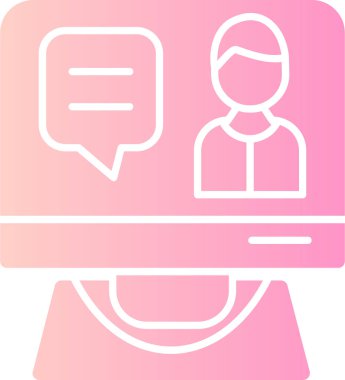 Bir kadın simgesinin vektör illüstrasyonu