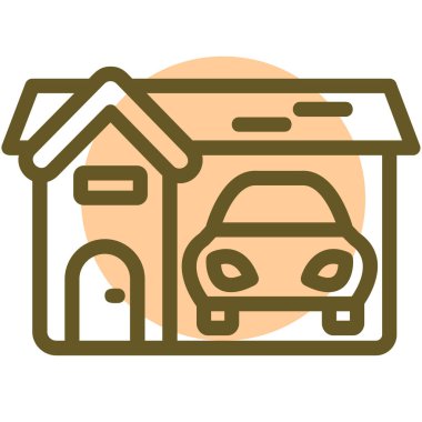 Araba modern simgesinin vektör illüstrasyonu