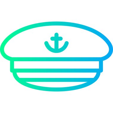 Gemi simgesinin vektör illüstrasyonu