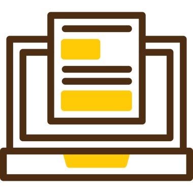 belge simgesi vektör illüstrasyonu