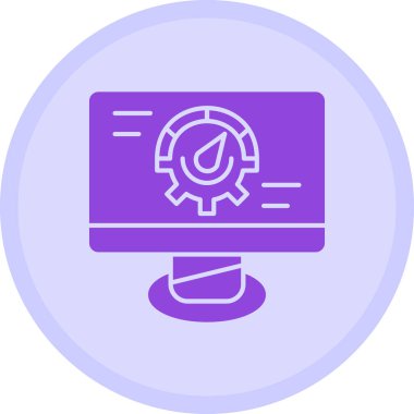 Bilgisayar monitörü. Basit resimleme