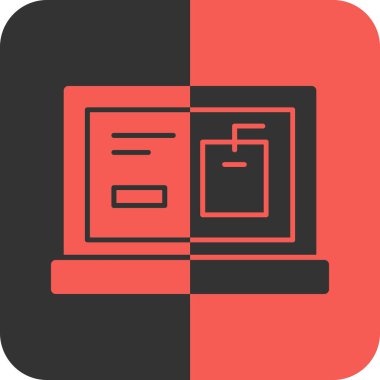 Kişisel sayfa ticari kullanımı için tarayıcı vektör simgesi işaret gösterimi..