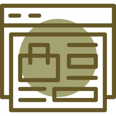 Web sayfası ikon vektör illüstrasyonu