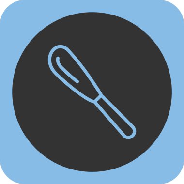 kaşık simgesi soyut arkaplanda izole edildi