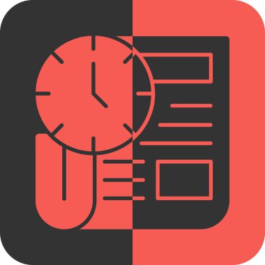 Zaman simgesi vektör illüstrasyonu