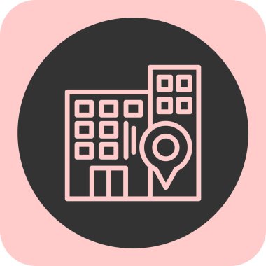 Harita konumu vektör simgesi