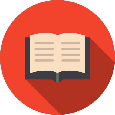 kitap vektör simgesi düz illüstrasyon