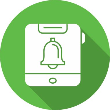 mobil çağrı düz simge vektör çizimi