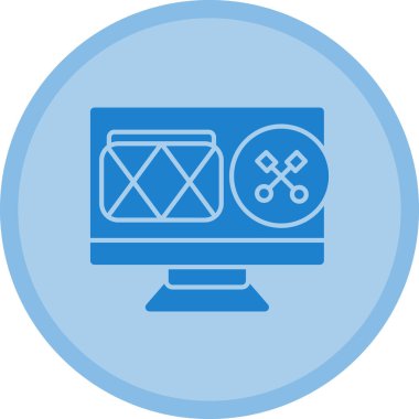 seo modern simgesinin vektör illüstrasyonu