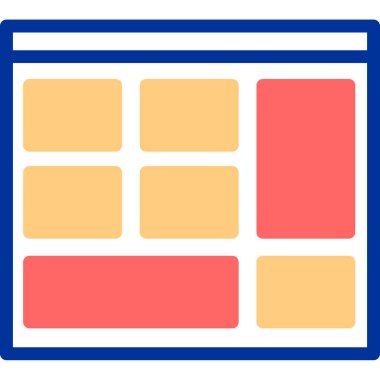 Basit vektör simgesi, takvimin illüstrasyonu