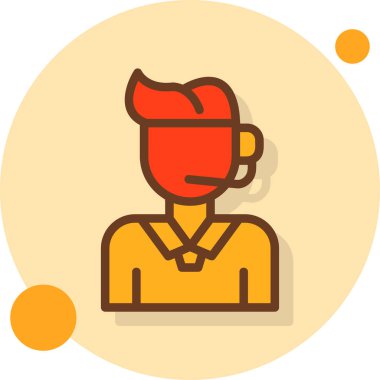 avatar erkek kullanıcı simgesi düz biçimli