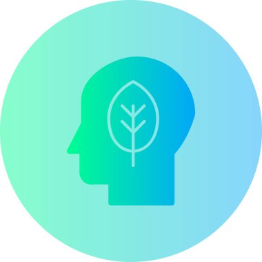 Bir ağaç simgesinin vektör illüstrasyonu