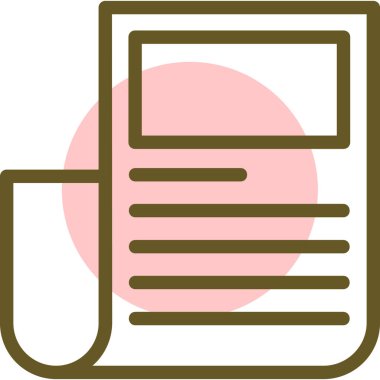 Belgenin vektör illüstrasyonu