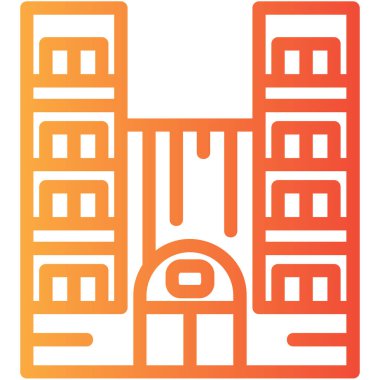 yapı inşa simgesi ana hatları biçiminde