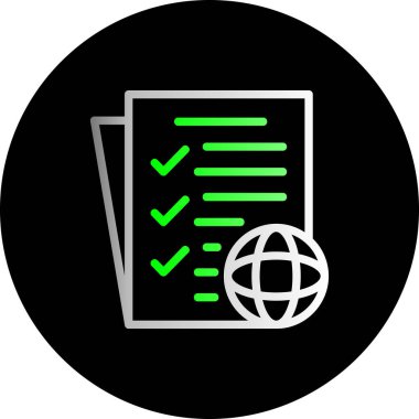 Belge simgesinin vektör illüstrasyonu