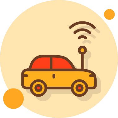 araba simgesi vektör illüstrasyonu