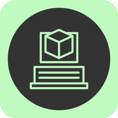 Modern simgenin vektör illüstrasyonu