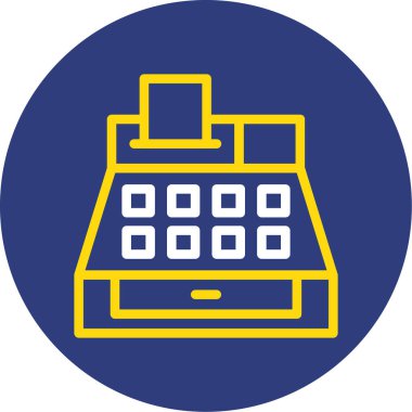 Hesap makinesi. Web simgesi basit illüstrasyon