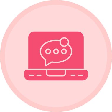 Konuş. Web simgesi basit illüstrasyon