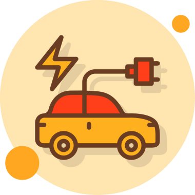 elektrik yükleme modern simgesi, vektör çizimi