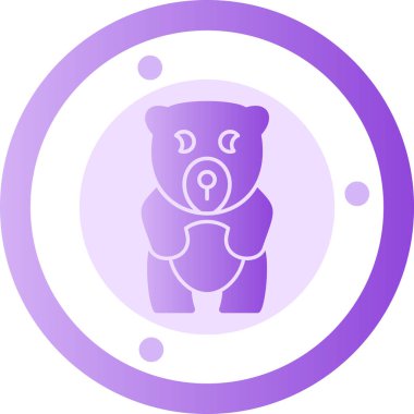 Ayı olan bir bebeğin vektör illüstrasyonu