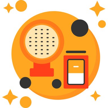 Konuşma balonu vektör illüstrasyonlu telefon