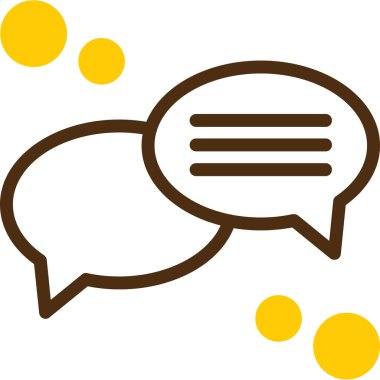 Konuşma baloncukları simge sembolü tasarımı