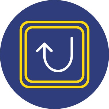 Benzersiz sol vektör simgesi