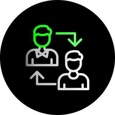 İnsan simgesinin vektör illüstrasyonu