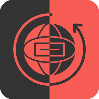 Bir benzin istasyonu simgesinin ateş işareti ile vektör çizimi