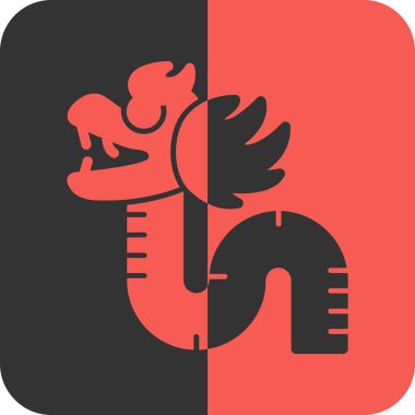 Bir erkek ve bir kadın simgesi ile kırmızı arkaplanın vektör çizimi