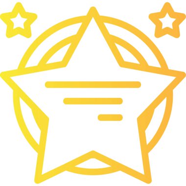 Yıldız. Web simgesi basit tasarım